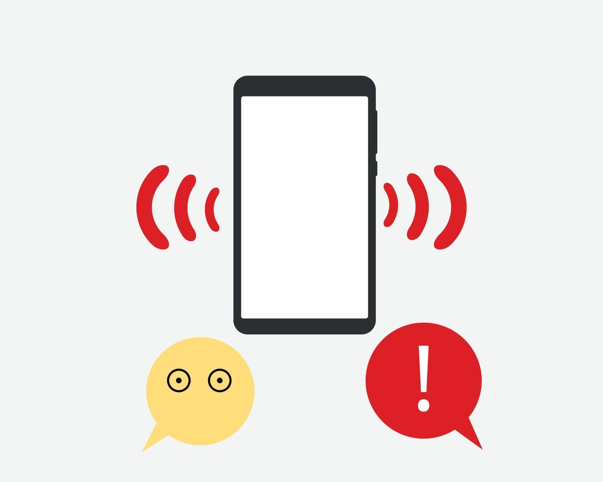 Phone anxiety or telephobia is the fear and avoidance of phone conversations from social anxiety disorder vector