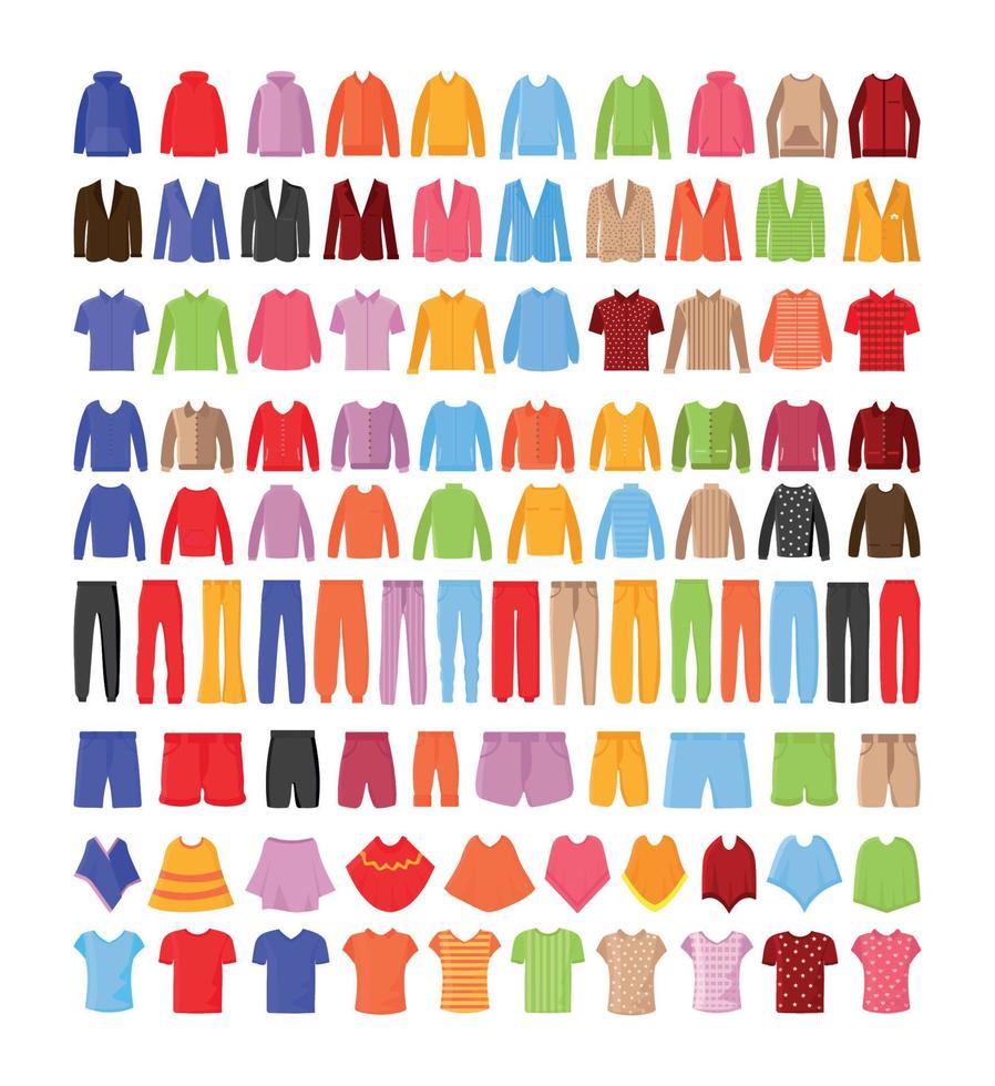 Men's Clothing Collection vector