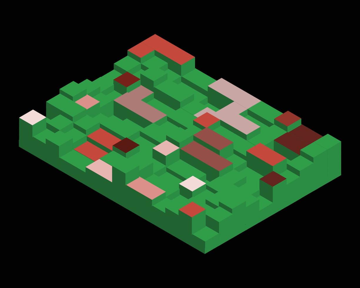 Sandbox Marketplace with NFT land to buy or sell digital asset on website vector