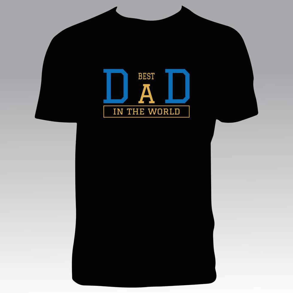 Father's Day Tee Design vector