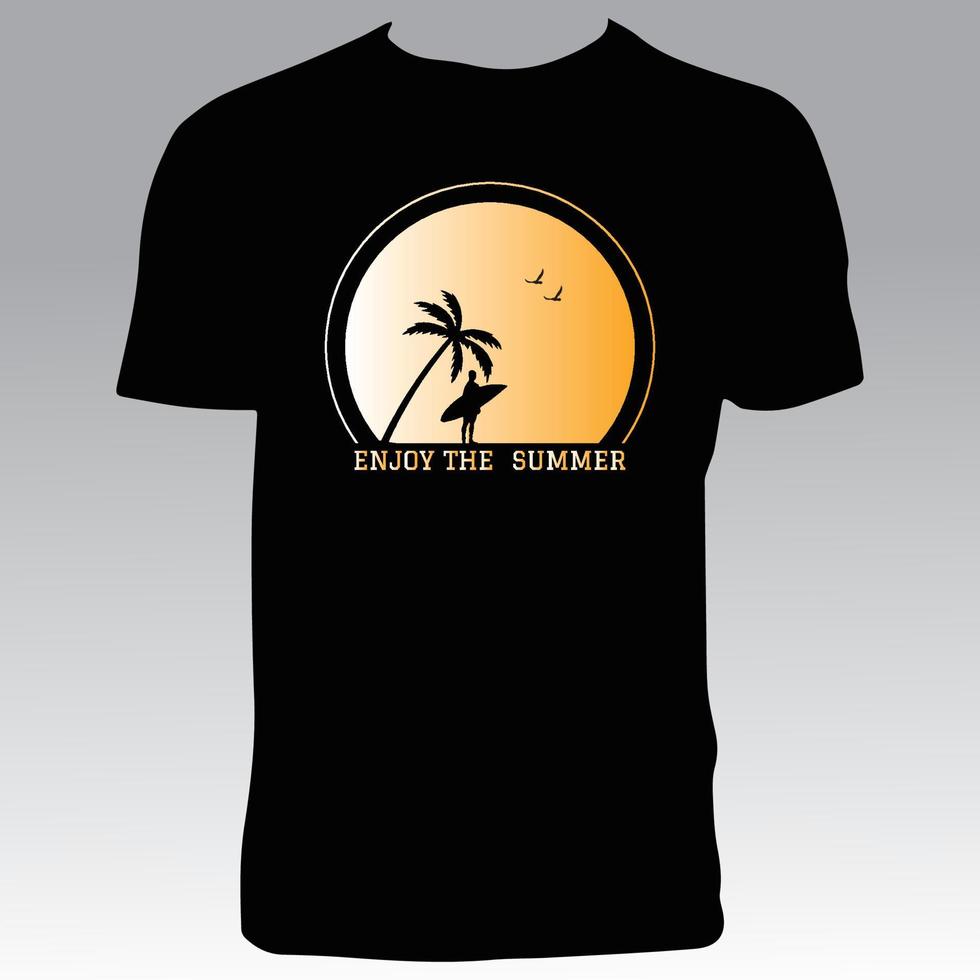 diseño de camiseta amante del verano vector