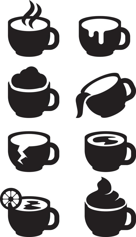 Cup Icon set can editable and resize vector