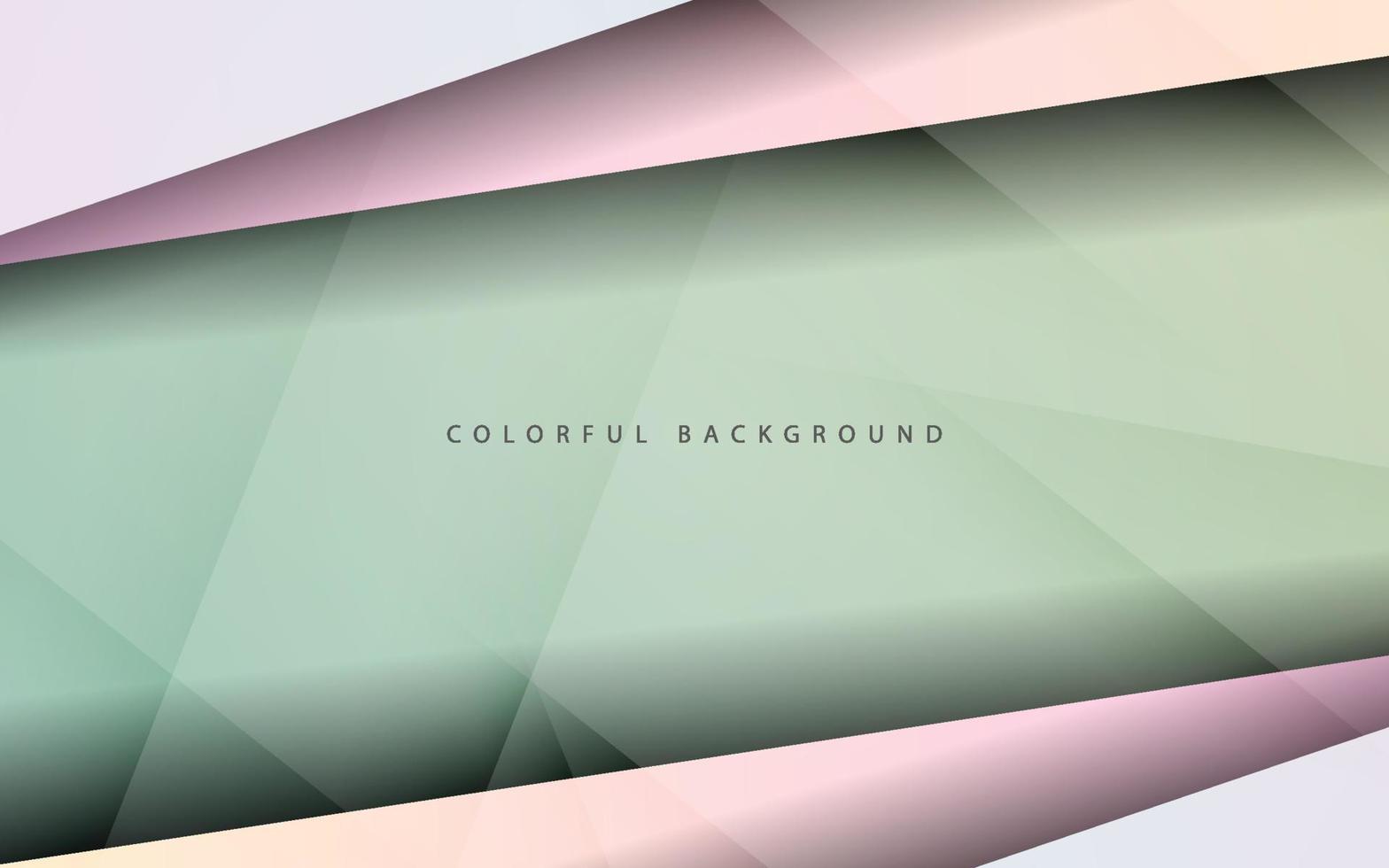 Abstract overlap layer rainbow background vector