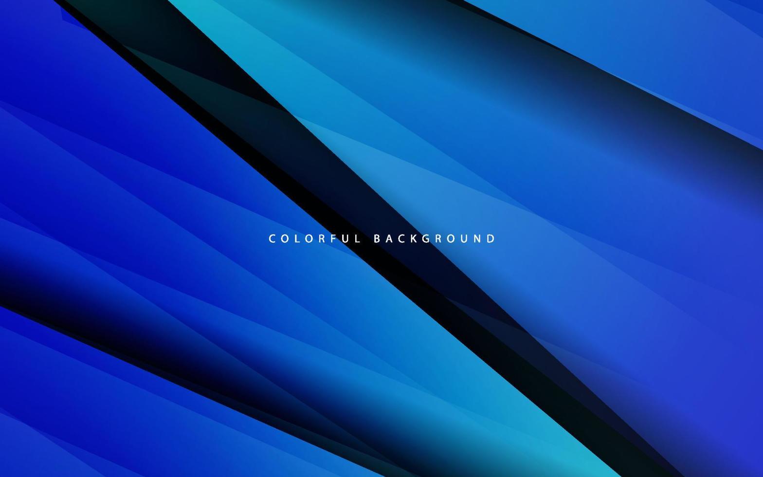 Abstract overlap layer gradient blue background vector