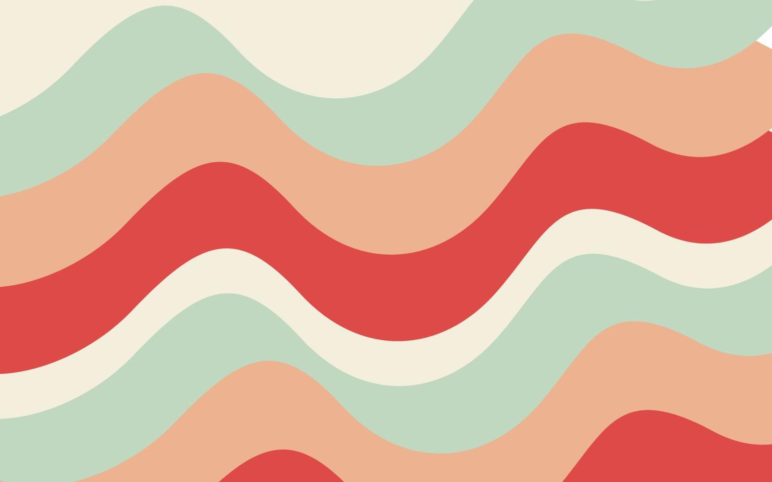 Abstract wave vintage background vector