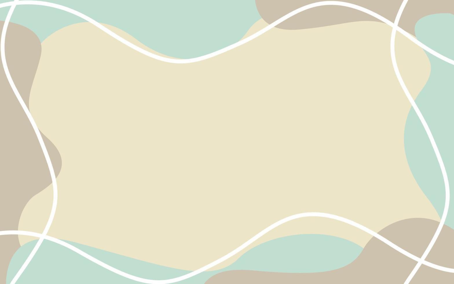 Abstract handrawn shape pastel color background vector