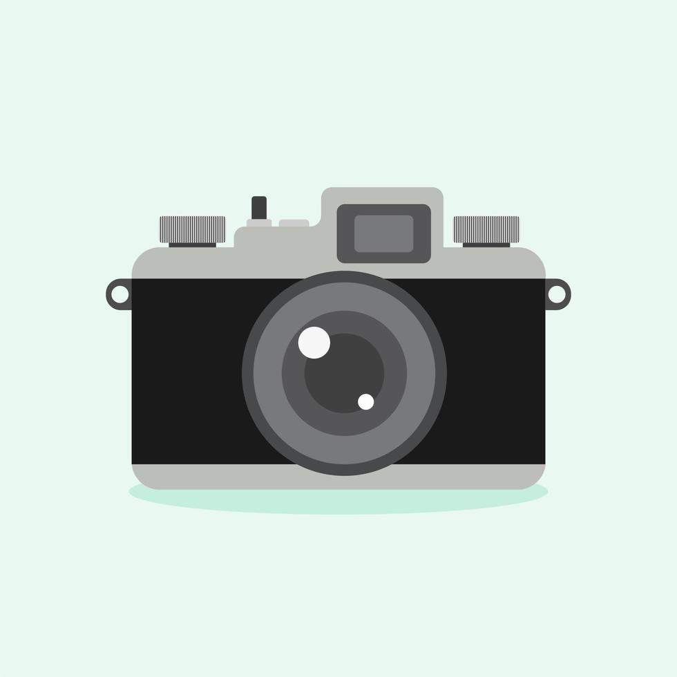 vintage camera flat design vector illustration