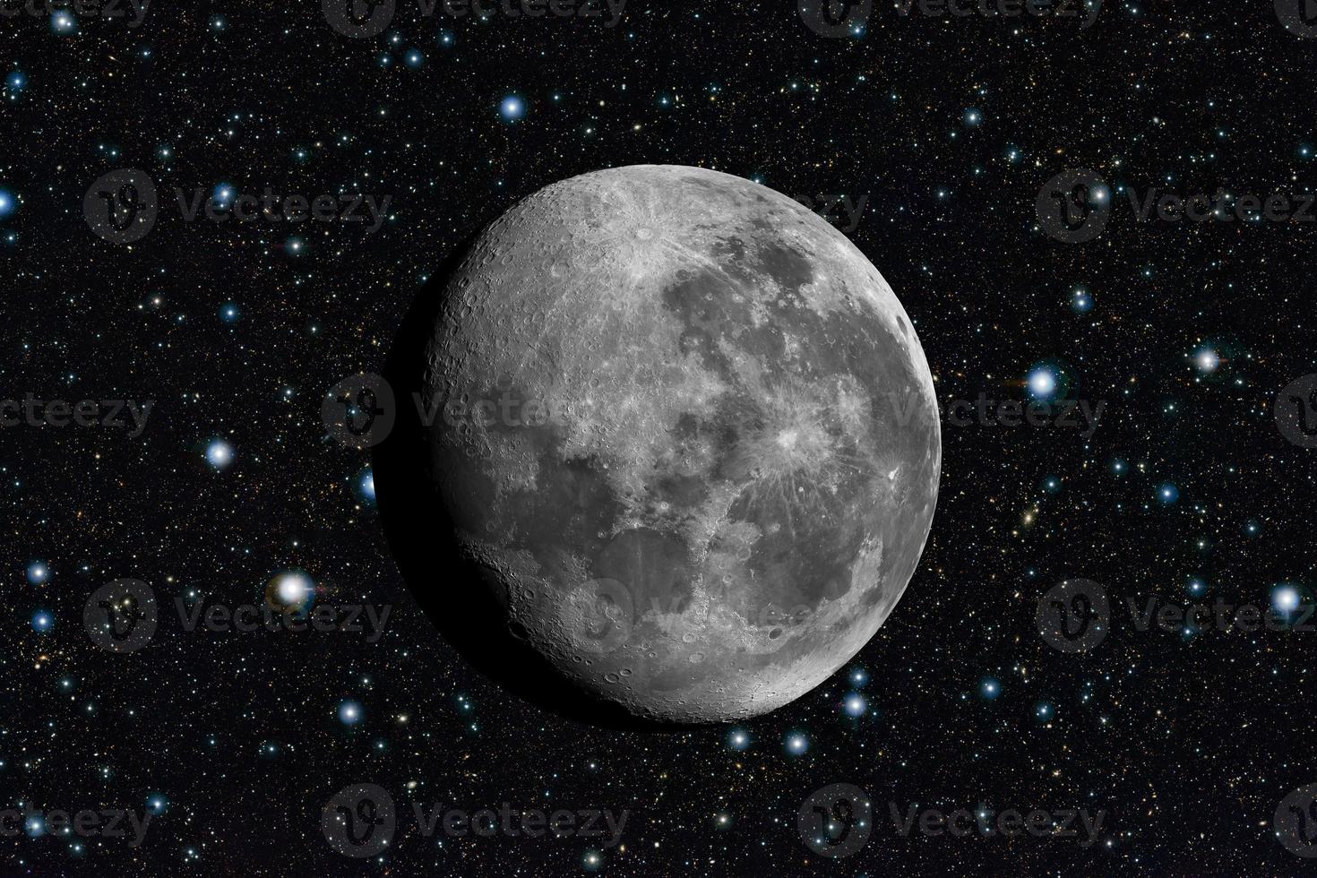 Moon in space photo