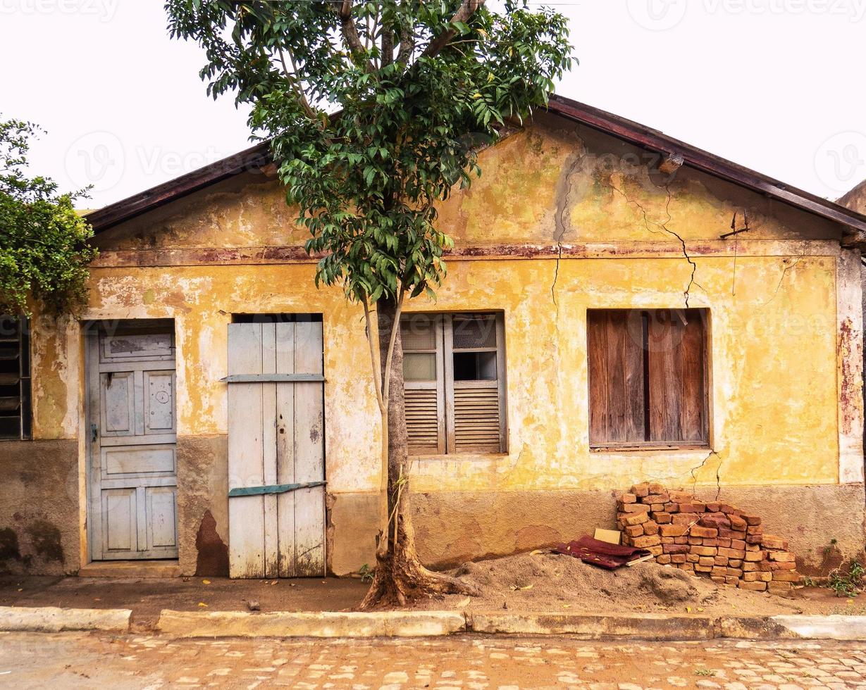Exterior abandoned rustic house photo