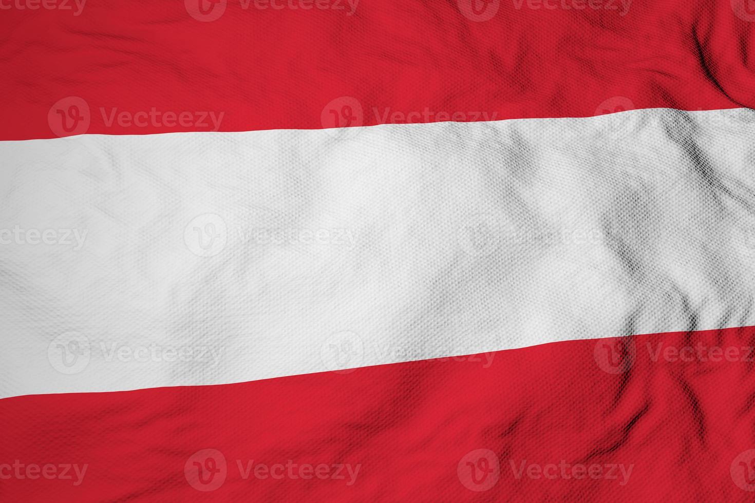Austrian flag in 3D rendering photo