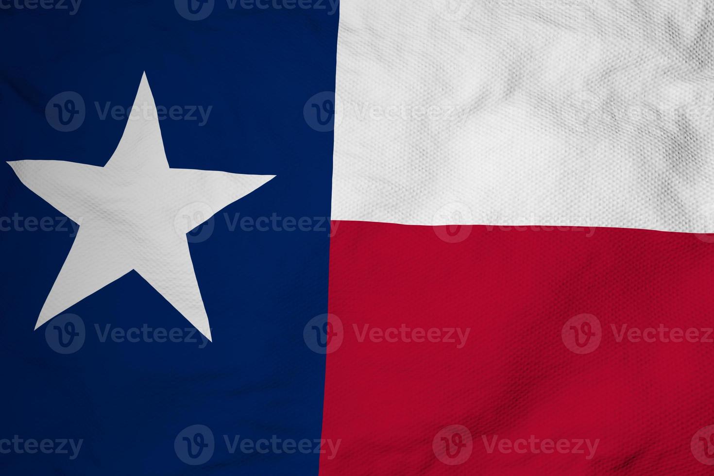 Flag of Texas in 3D rendering photo