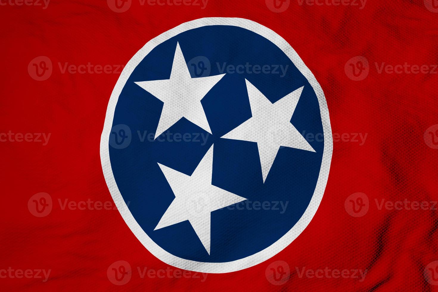 Flag of Tennessee in 3D rendering photo