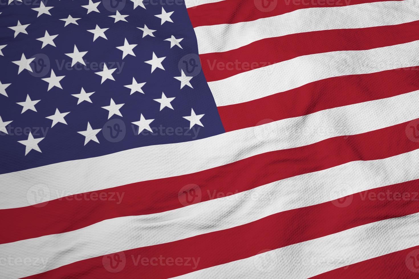 bandera de los estados unidos en renderizado 3d foto