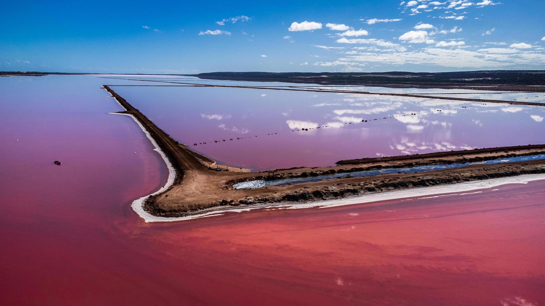 Aerial Views Of Hutt Lagoon WA photo