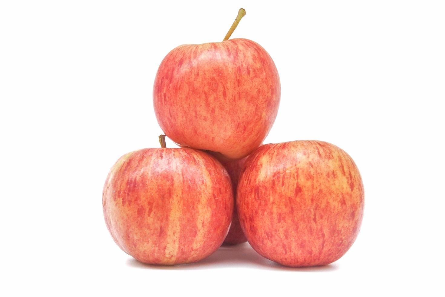 Red apple isolated on white background. photo