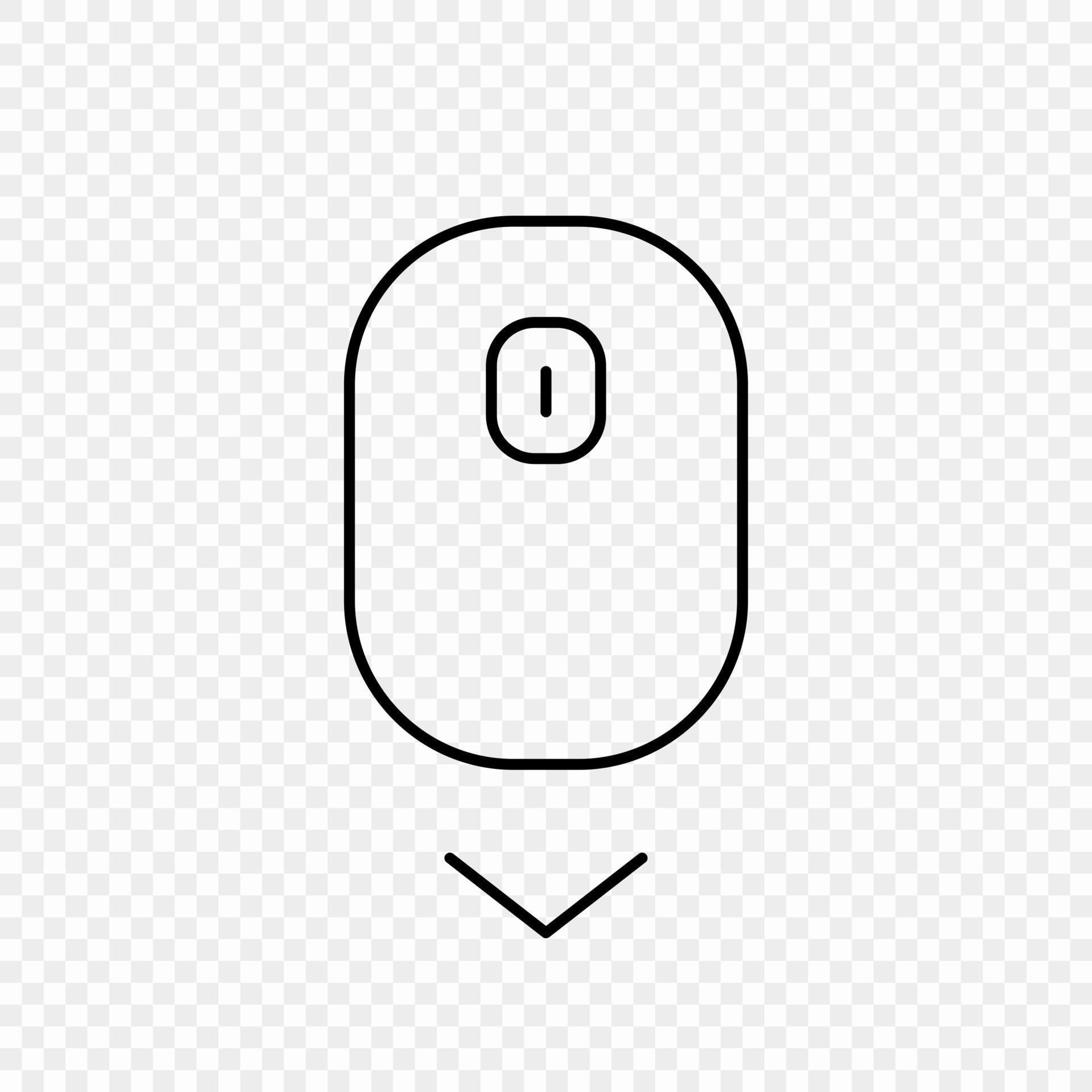 Scroll down computer mouse icon 8037431 Vector Art at Vecteezy