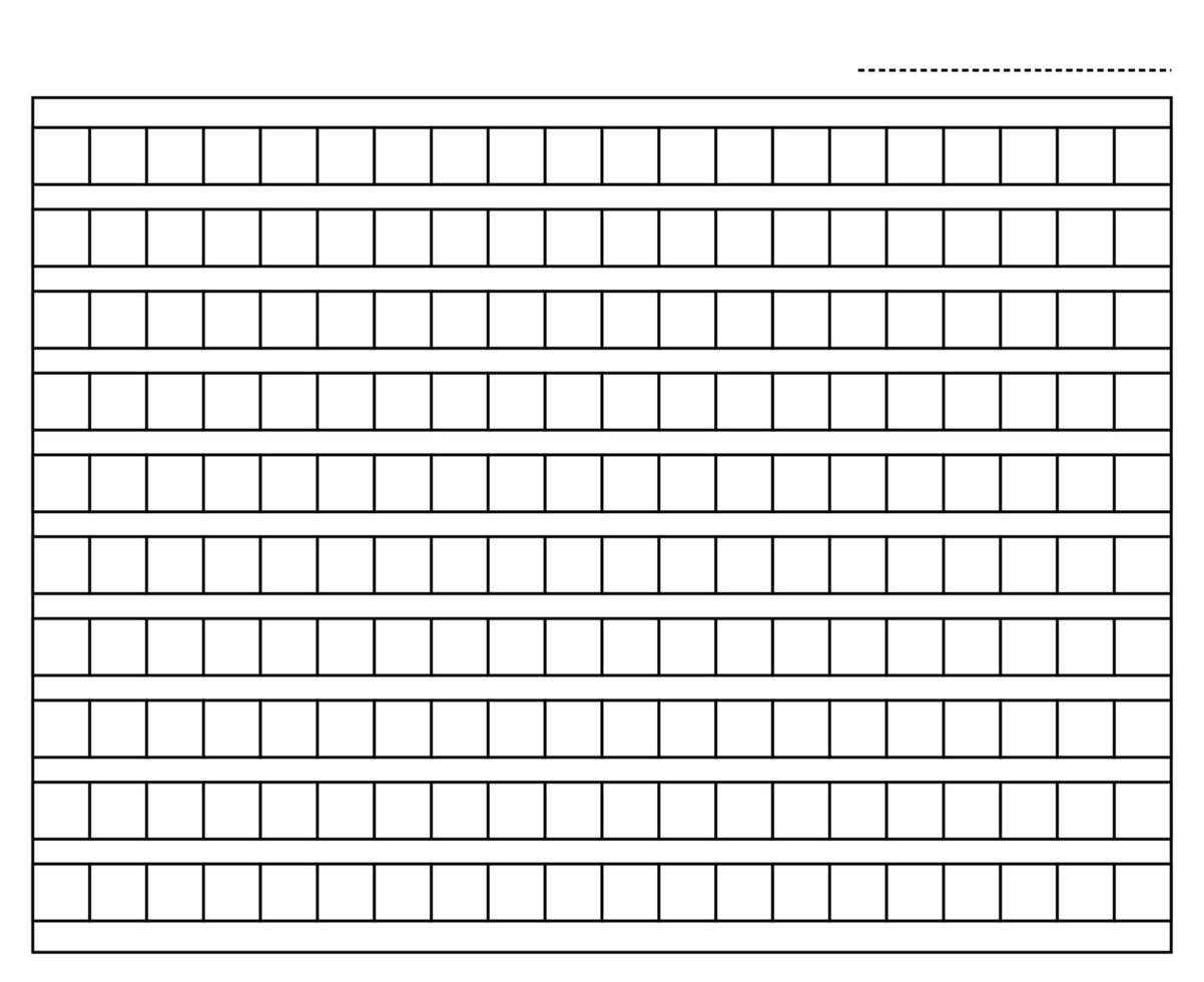 Squared manuscript paper vector