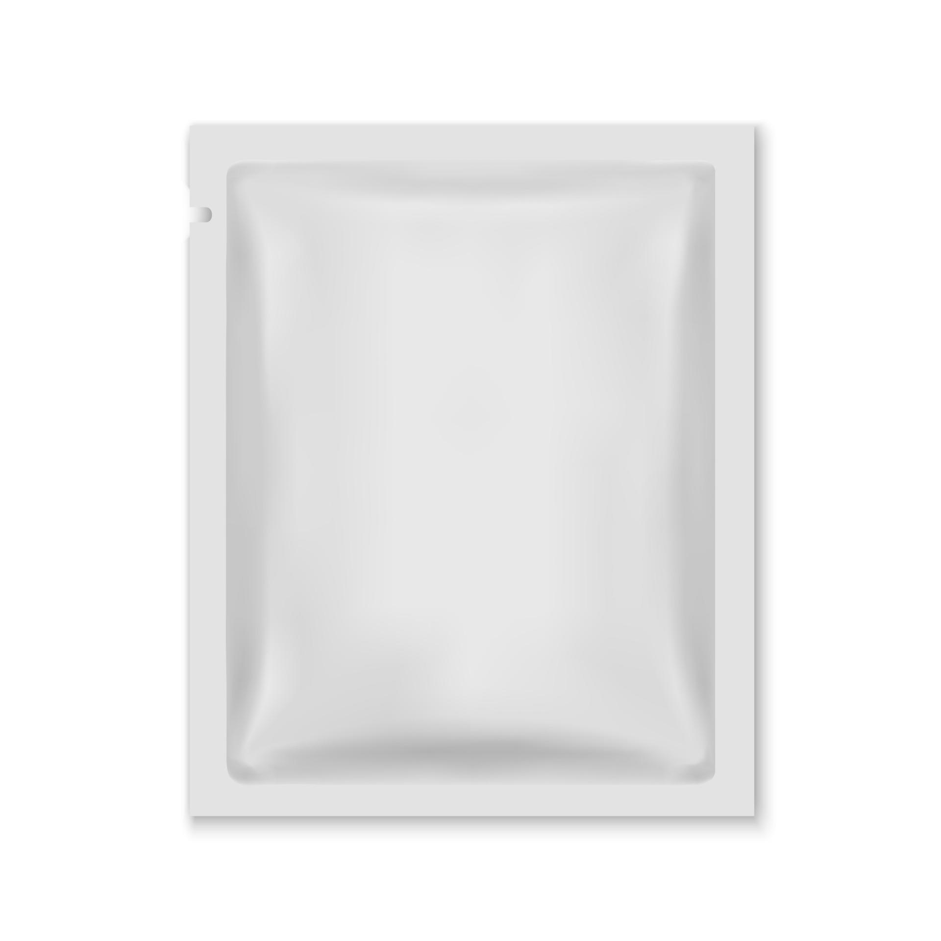 White Blank Foil Food Bag Packaging 8037743 Vector Art at Vecteezy