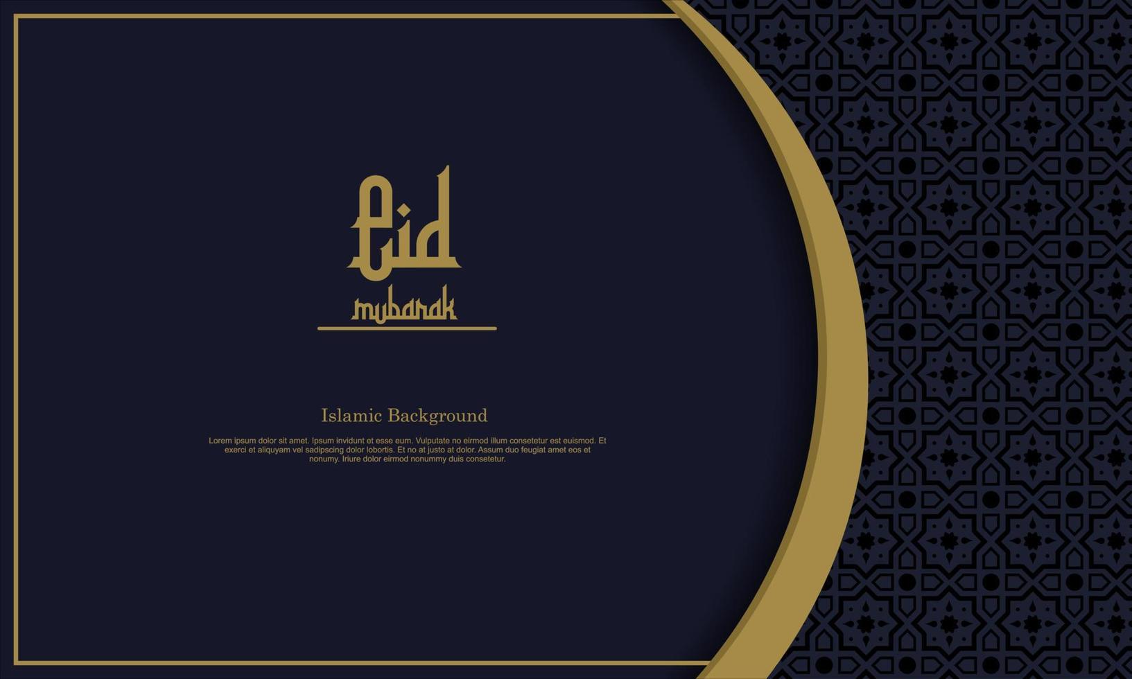 árabe elegante fondo islámico ornamental de lujo con patrón islámico ornamento decorativo premium vector