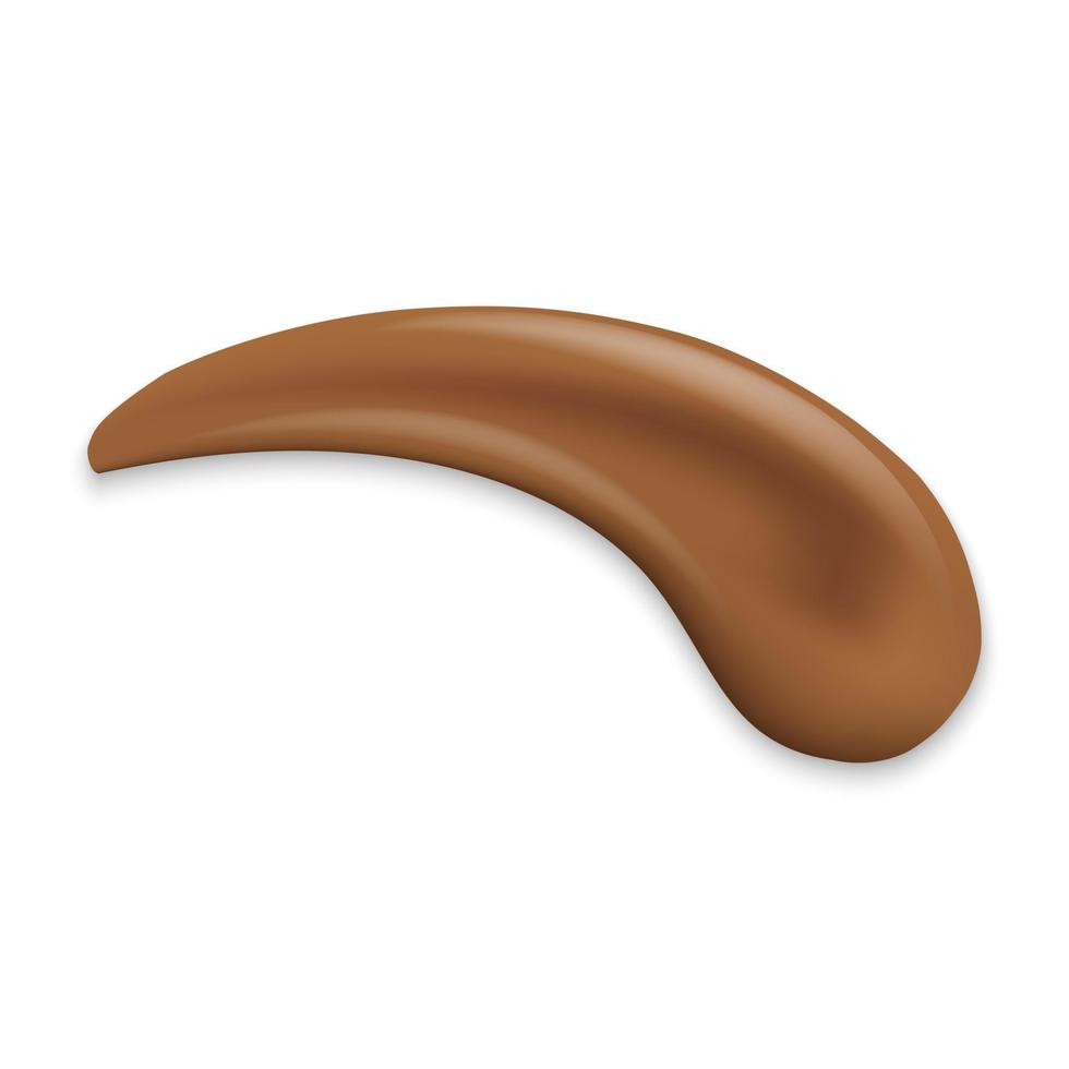 Chocolate stroke isolated vector
