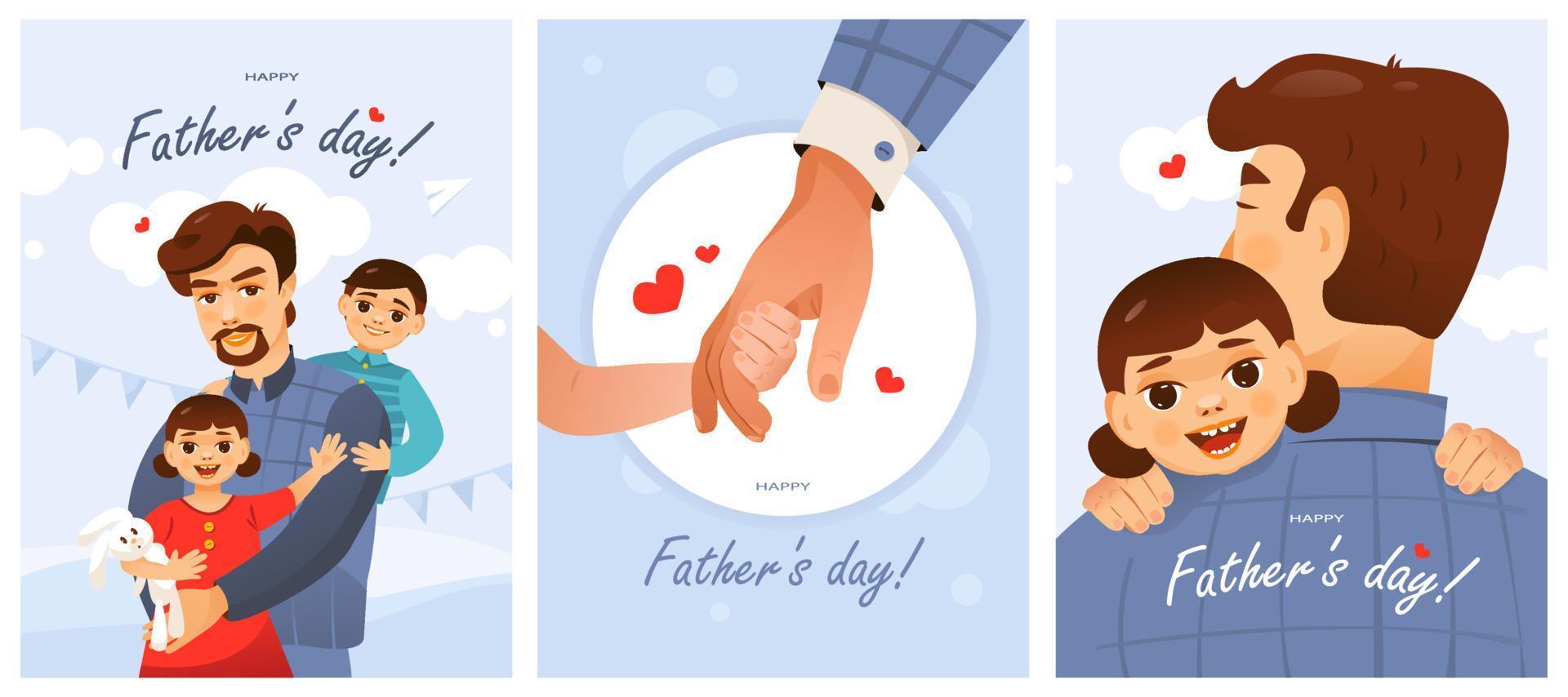 un conjunto de postales para el día del padre. padre e hijo. linda ilustración vectorial de dibujos animados. 8038375 Vector en Vecteezy un conjunto de postales para el día del padre. padre e hijo. linda ilustración vectorial de dibujos animados. 8038375 Vector en Vecteezy