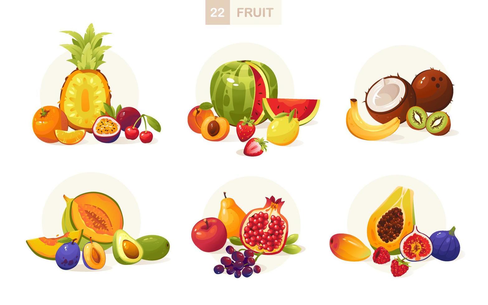 frutas y bayas ilustración vectorial en estilo de dibujos animados. jugosas frutas de conjunto de frutas 8038385 Vector en Vecteezy frutas y bayas ilustración vectorial en estilo de dibujos animados. jugosas frutas de conjunto de frutas 8038385 Vector en Vecteezy