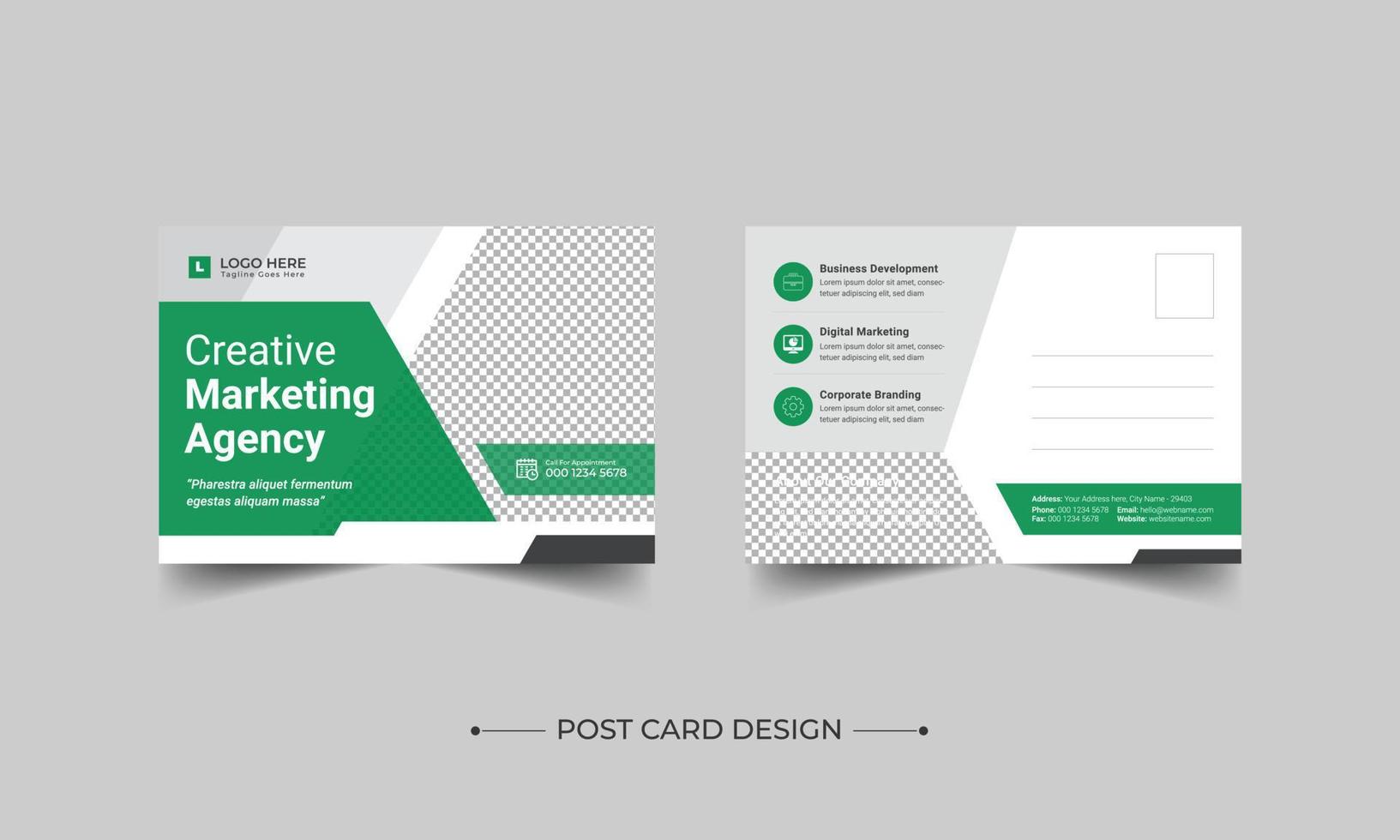 Corporate Professional Business Postcard Design, Coorporate postcard template design. Event Card Design, Direct Mail EDDM Template, Invitation Design ,Print Ready Corporate Professional Business vector