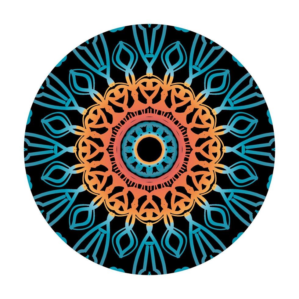 diseño de mandala indio ornamental de lujo. vector