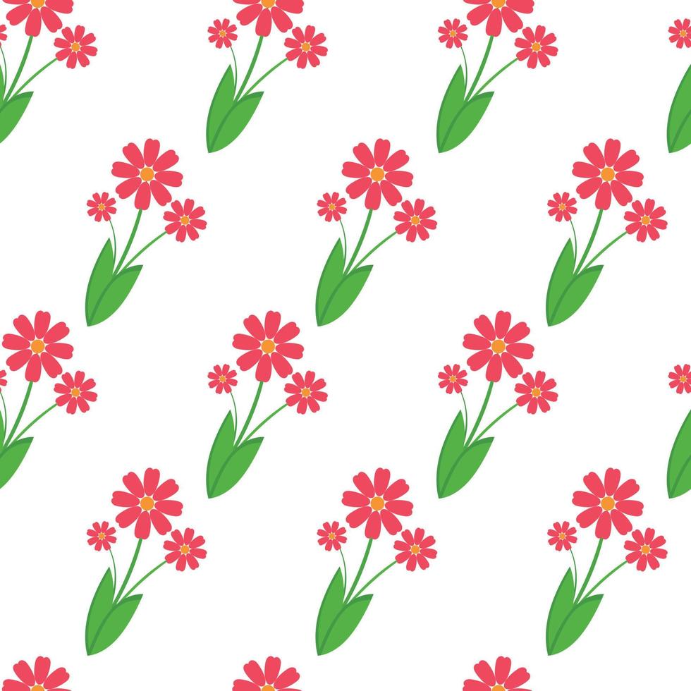 bright floral pattern for fabric and other materials. vector