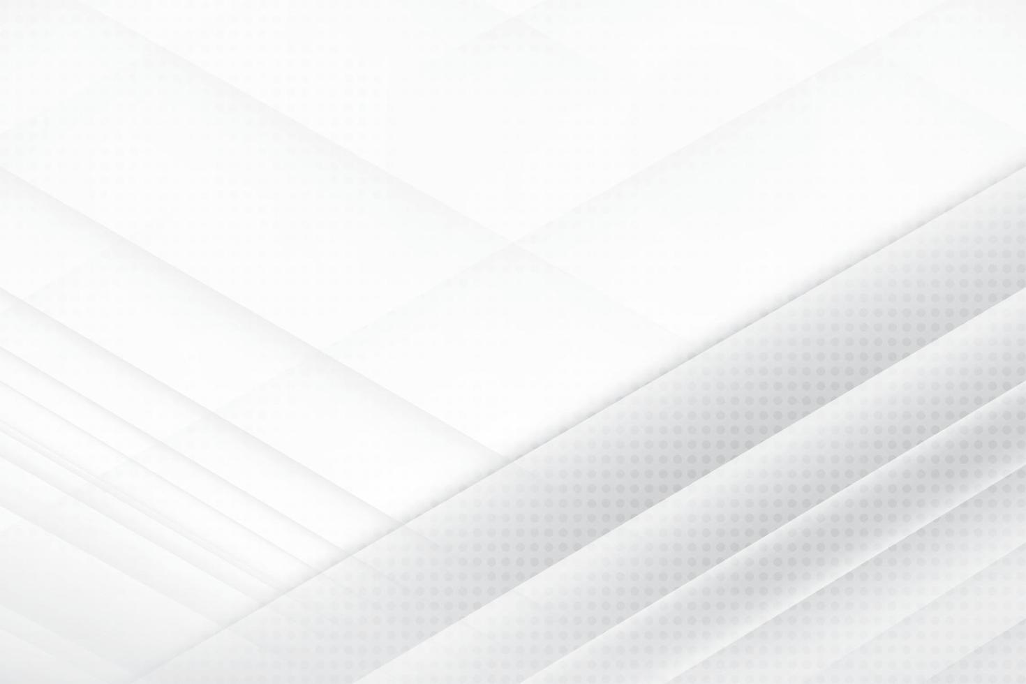 Abstract  white and gray color, modern design background with geometric shape. Vector illustration.