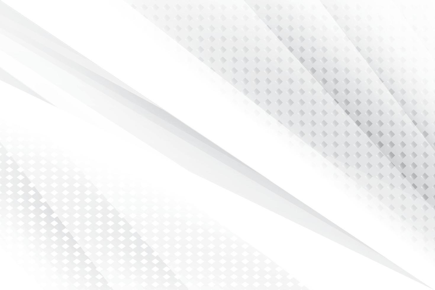 Abstract  white and gray color, modern design background with geometric shape. Vector illustration.