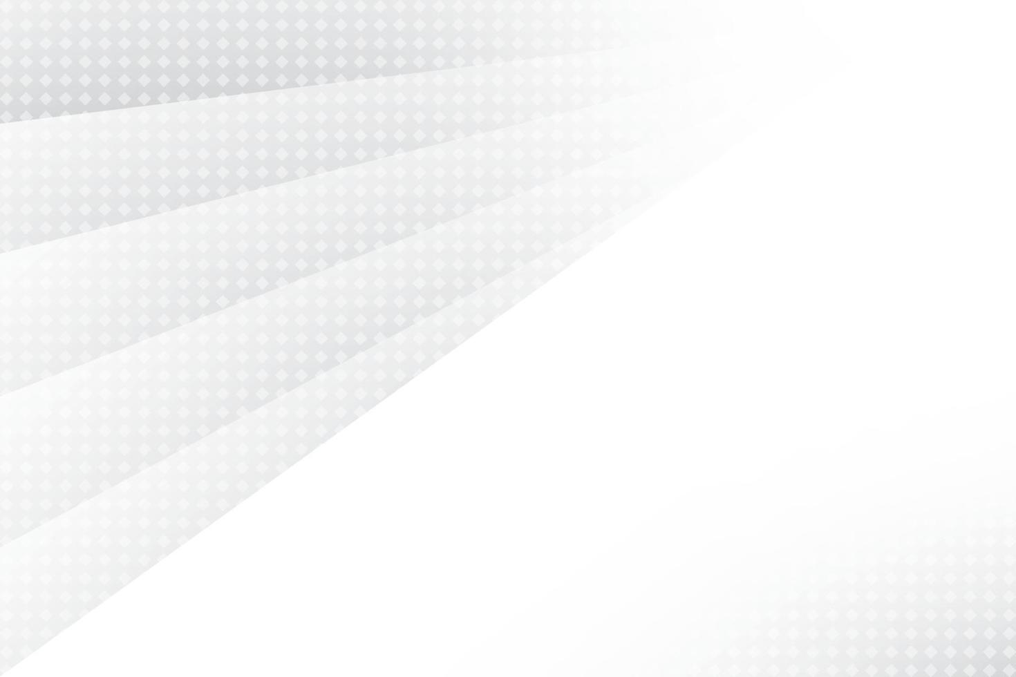 Abstract  white and gray color, modern design background with geometric shape. Vector illustration.