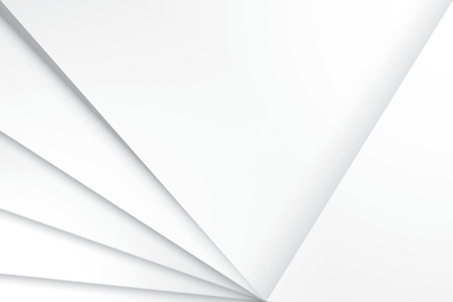 Abstract white and gray color, modern design background with geometric shape. Vector illustration.