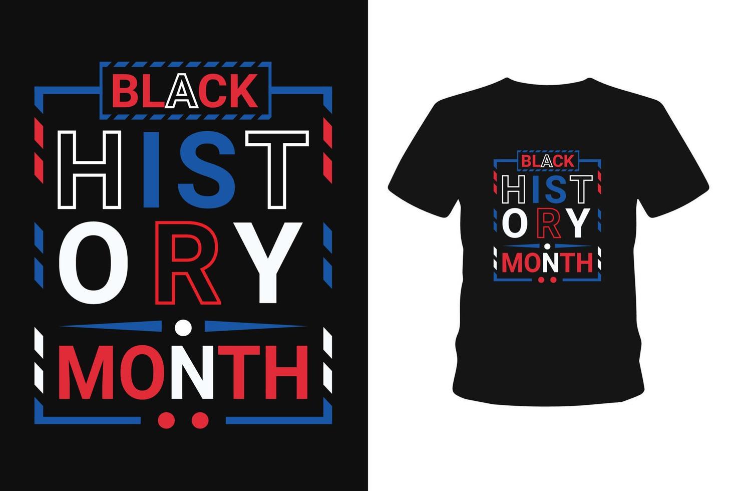 Black history month typography hand drown lettering t shirt design. vector