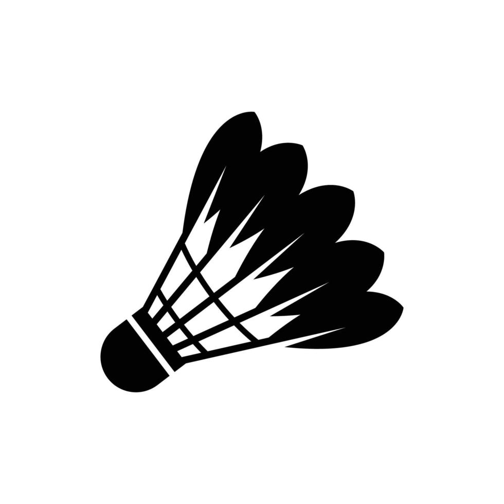shuttlecock logo icon design vector