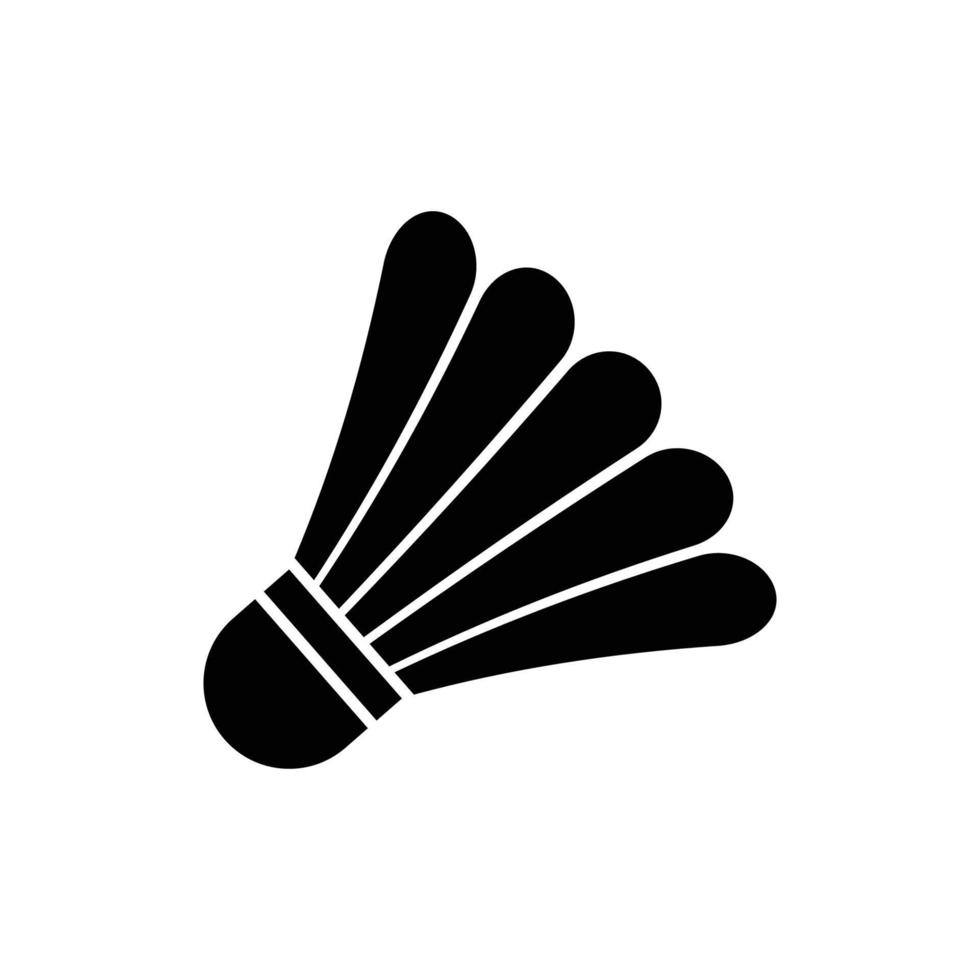 shuttlecock logo icon design vector