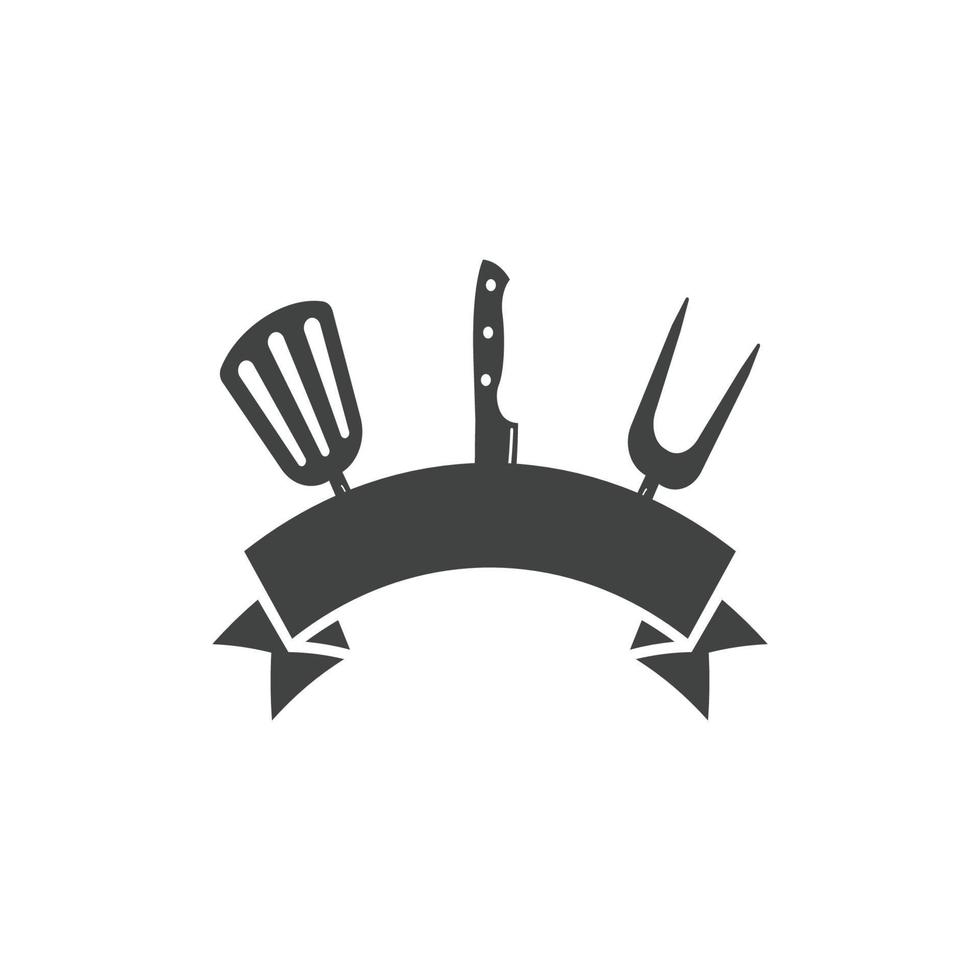 vector de plantilla de diseño de icono de logotipo de parrilla