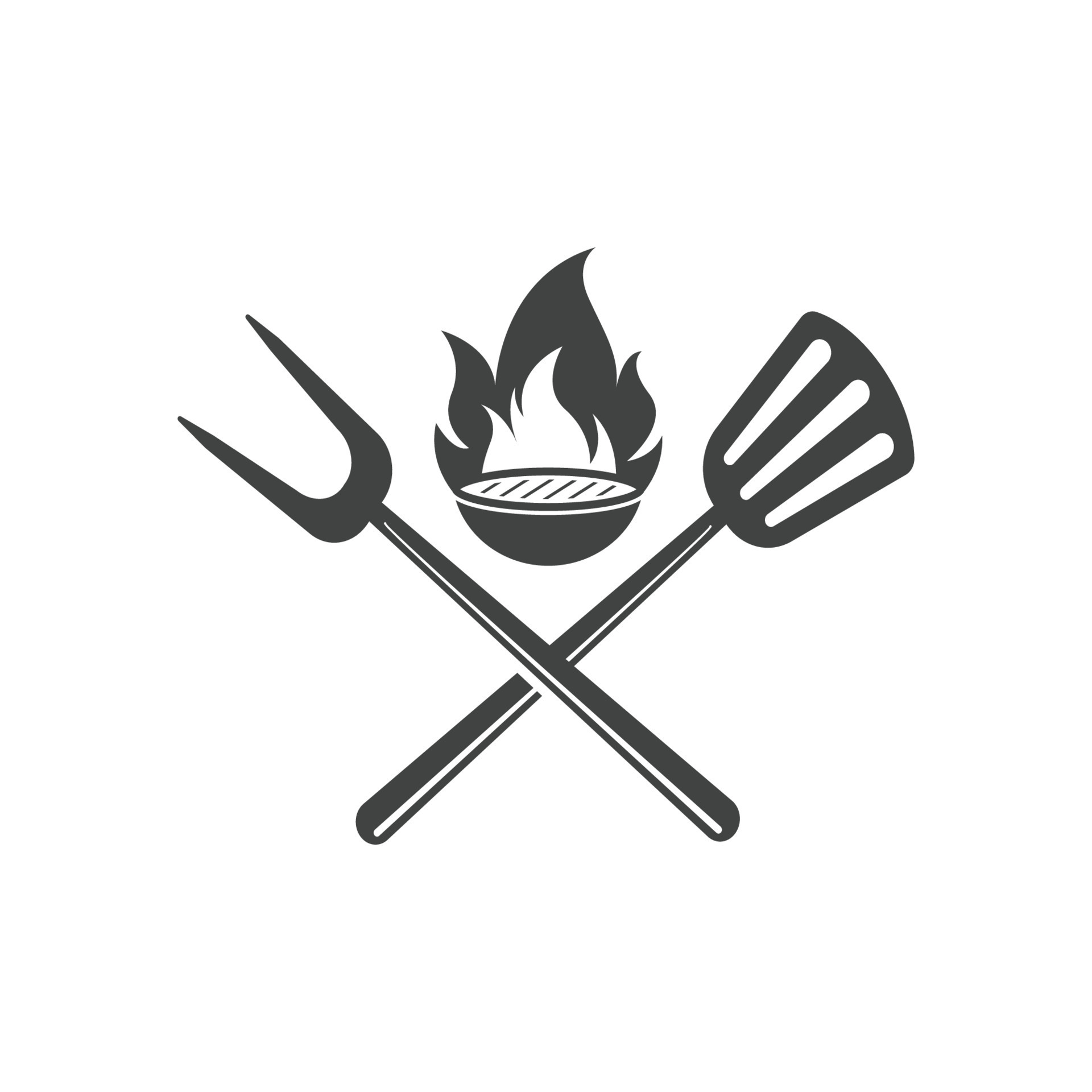 grill logo icon design template vector 8040264 Vector Art at Vecteezy