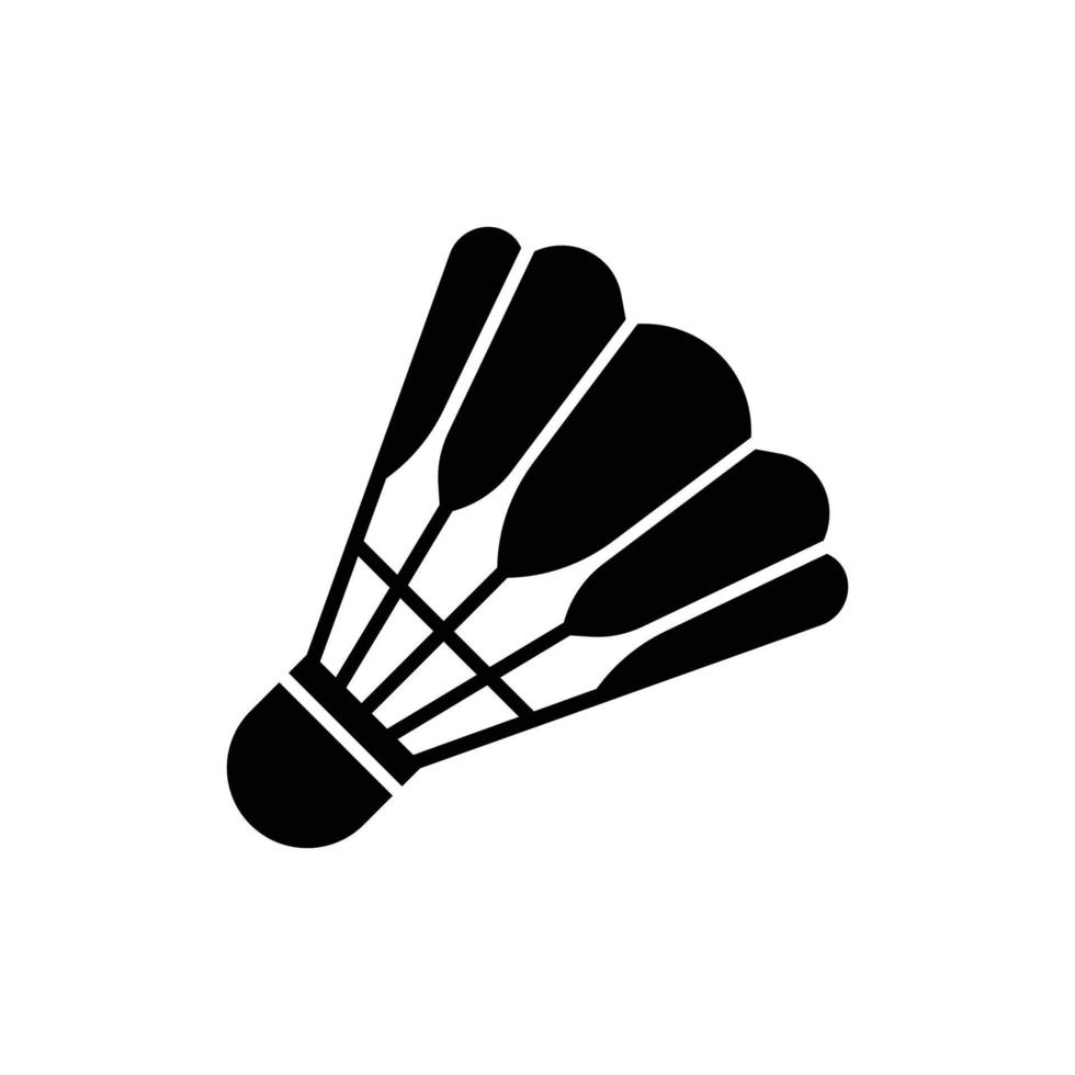 shuttlecock logo icon design vector