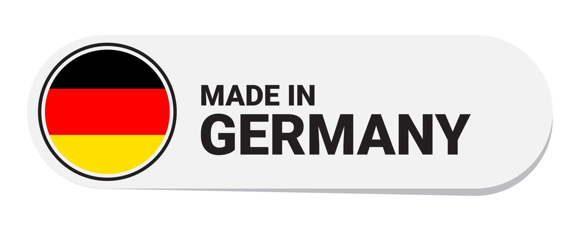 Icon made in Germany, isolated on white background vector