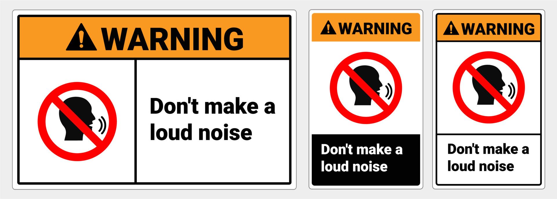 Dont make a loud noice.eps 8040455 Vector Art at Vecteezy