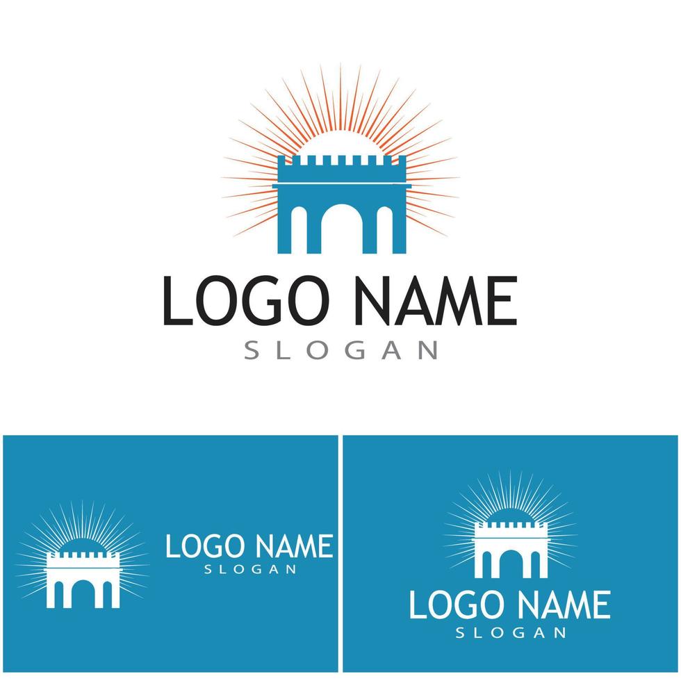 Castle Logo Template vector symbol  icon design