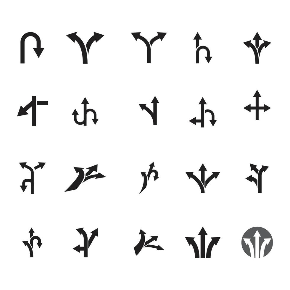 Way vector icon illustration design template