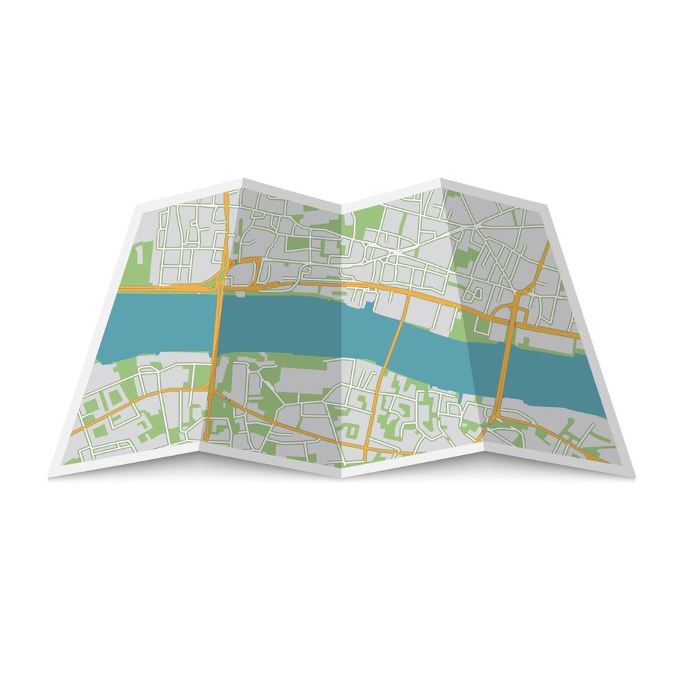 Abstract location City Map vector