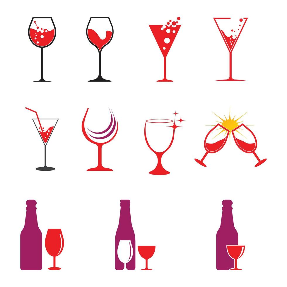 Wine Logo Template vector symbol nature