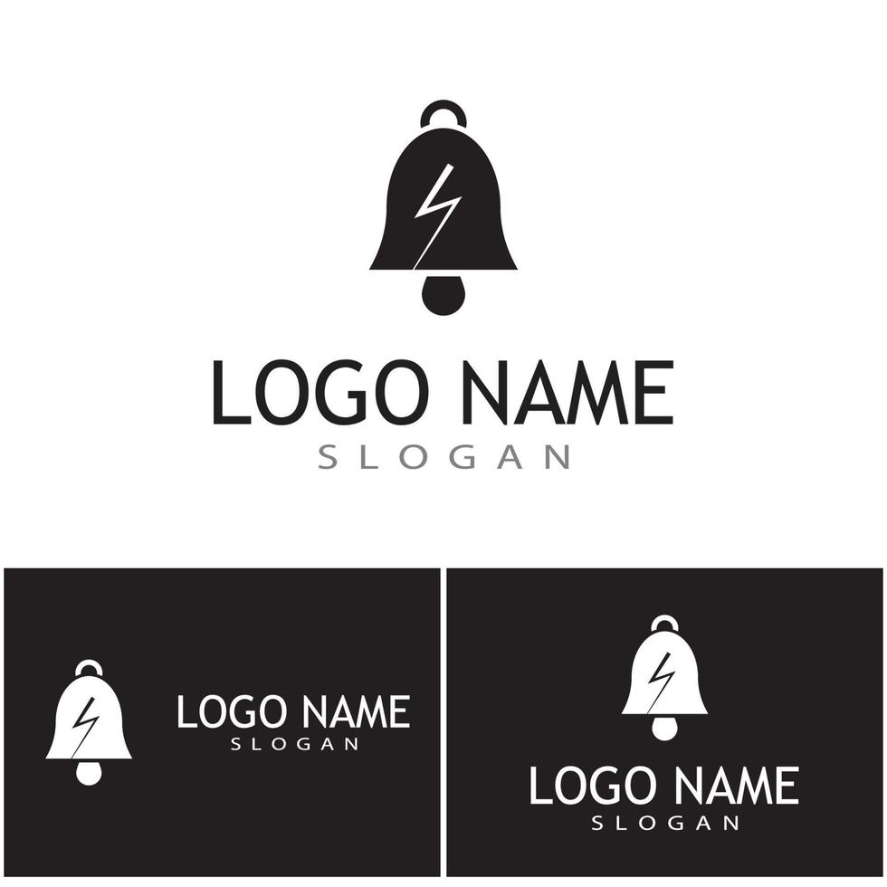 campana, logotipo, plantilla, vector, símbolo, ilustración, diseño vector