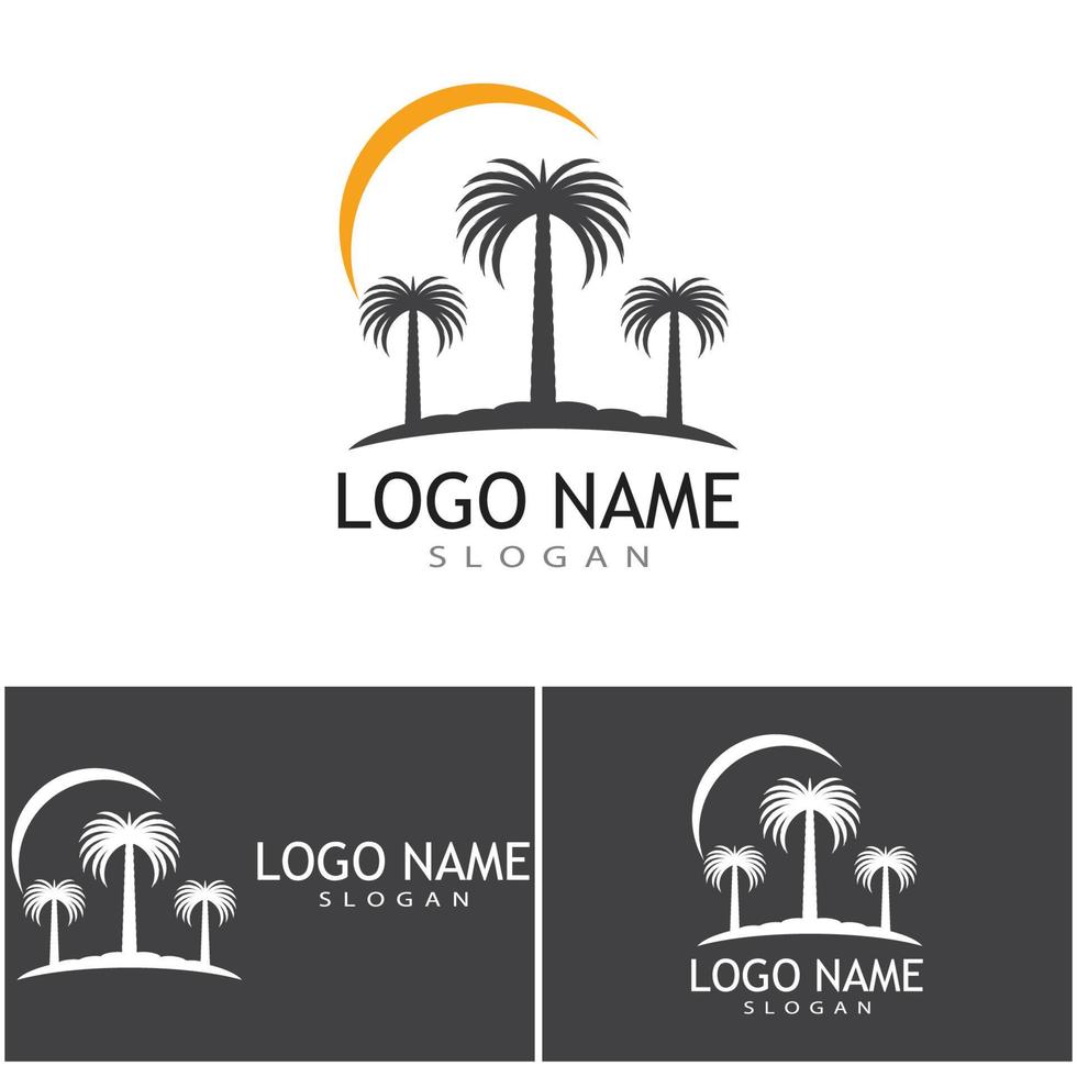 Dates tree Logo Template vector symbol  design