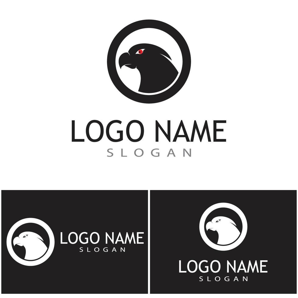 Falcon eagle birdWave Logo Template vector symbol