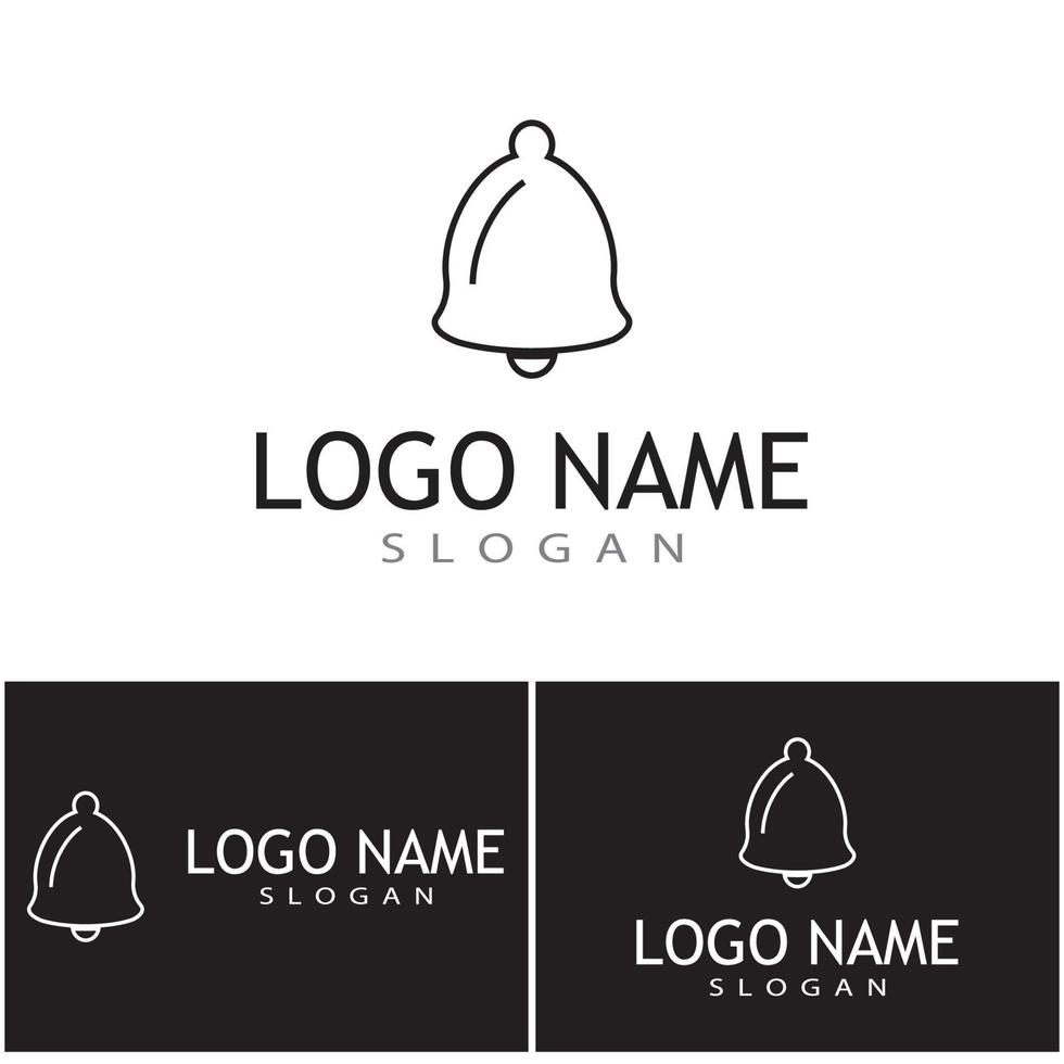 campana, logotipo, plantilla, vector, símbolo, ilustración, diseño vector