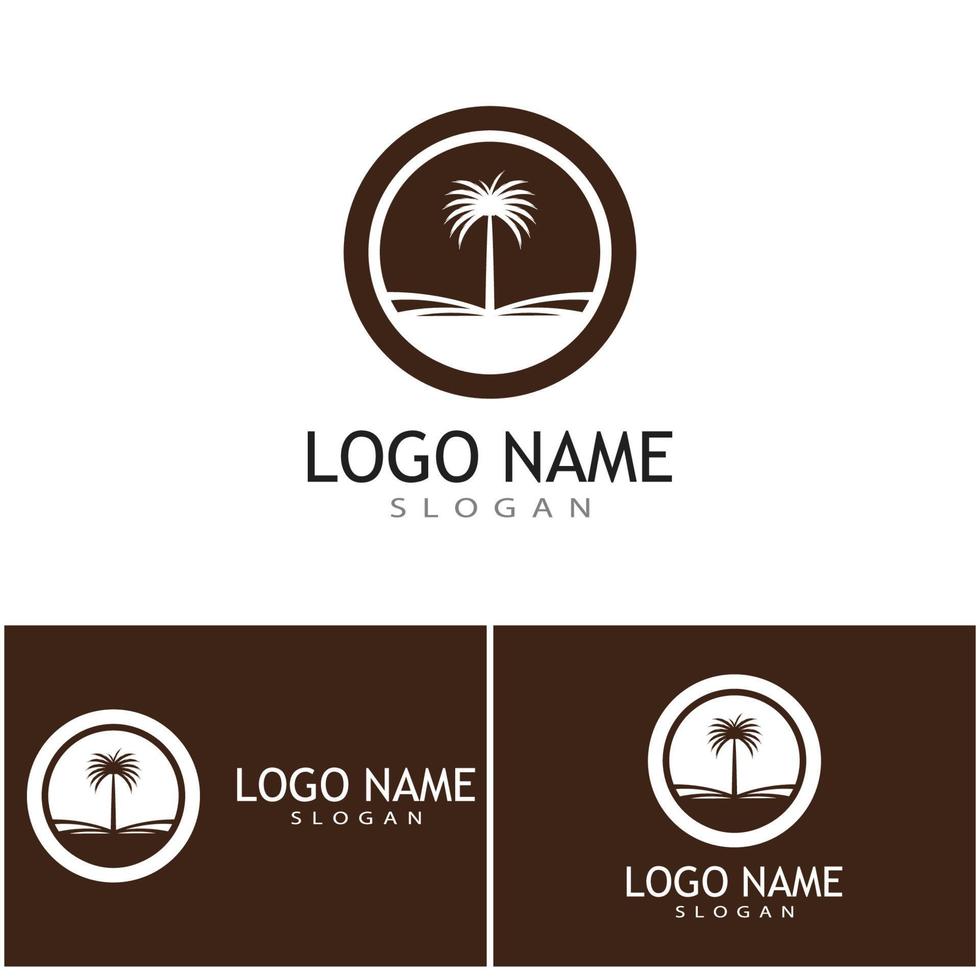 Dates tree Logo Template vector symbol  design